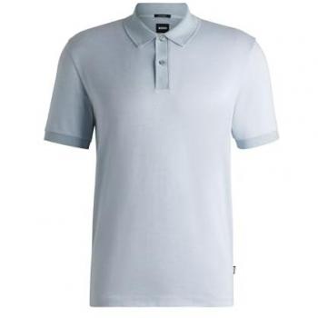 Boss Polo Parlay 32 M Blu Pastello Maniche Corte Light