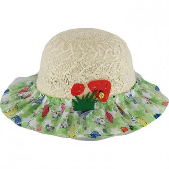 Farbiger Sommerhut für Mädchen
