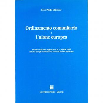 Ordinamento comunitario e Unione Europea