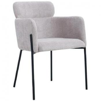 Chaise Campbell Tissu Neutre Noir