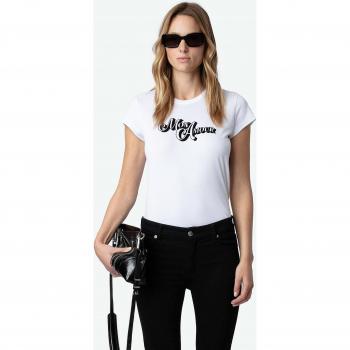Vêtement Femme : T-shirt Zadig & Voltaire Amour Blanc – M