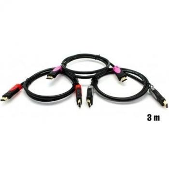 BIWOND Pack de 3 cables HDMI 30AWG, 1 m cada uno