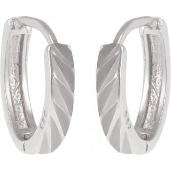 Silver Rhodium Hoops by Lily