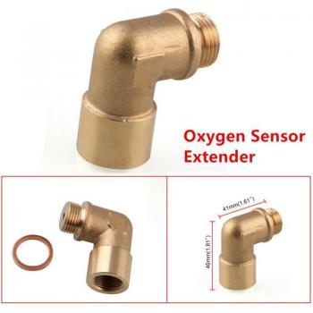 Adaptador de sensor de oxígeno con ángulo recto