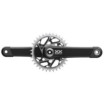 Guarnitura SRAM XXSL Eagle DUB 175mm 3T DM Nera, Carbonio, 12 Velocità, Fattore Q 17mm, Linea Catena 55mm