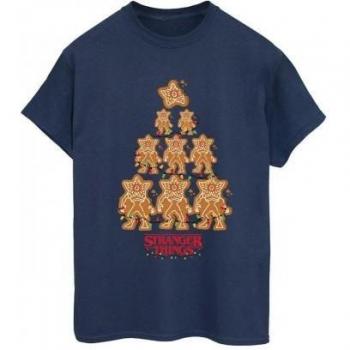 Maglietta Donna Stranger Things in Cotone Gingerbread