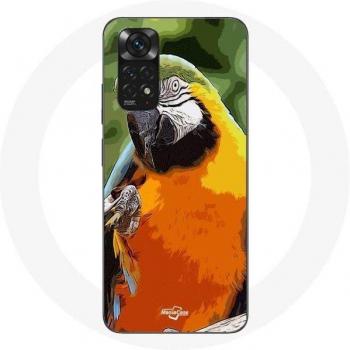 Xiaomi Redmi Note 11S Orange Green Macaw Parrot Phone Case