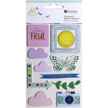 CRZCrafter Journal Decoration Chipboard Stickers