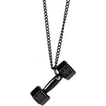 Collar de gimnasio con colgante de mancuerna