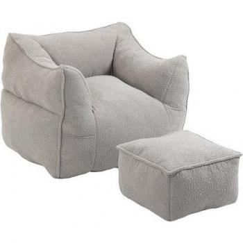 Cama Individual MODFU 90x200cm, Estructura de Madera, Gris