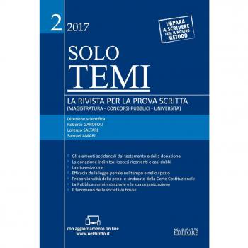 Solo temi. La rivista per la prova scritta (magistratura-concorsi pubblici-università) (2017) (Vol. 2)