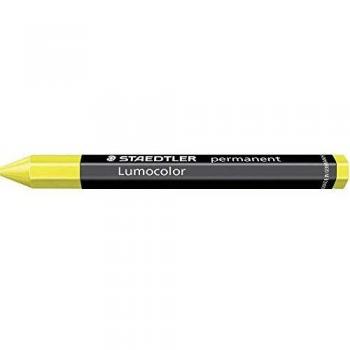 STAEDTLER® Signierkreide permanent omnigraph 236, sechseckig, Papierhülle, wasserfest, Ø: 12 mm, Schreibfarbe: gelb (12 Stück)