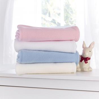 Eclipse Soft Fleece Cot Blanket – Crisp White