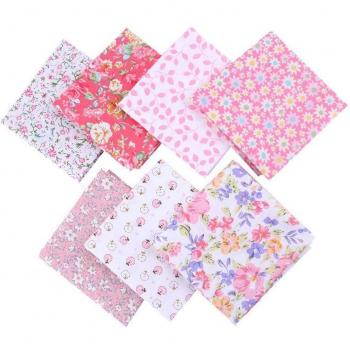 7-Piece Cotton Patchwork Fabric Set