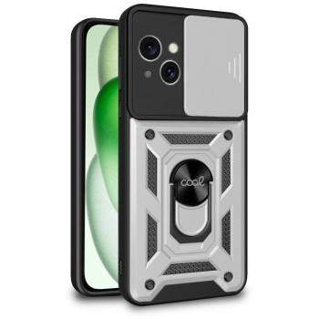Funda Protectora Cool Plateada para iPhone 15 Plus