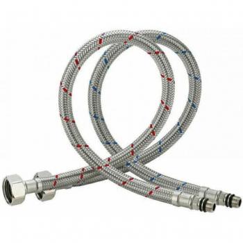 Flessibile per Rubinetto Calda/Fredda Acciaio Inossidabile 60 cm
