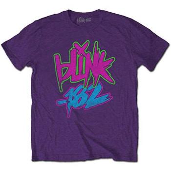 Purple Blink 182 Neon Shirt XL