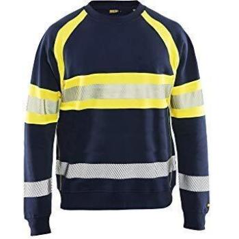 Sweat Haute Visibilité Blaklader, Marine/jaune Fluorescent, Taille L