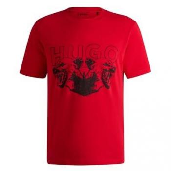 T‑shirt HUGO 50538257 Regular Fit Rosso – Design Semplice