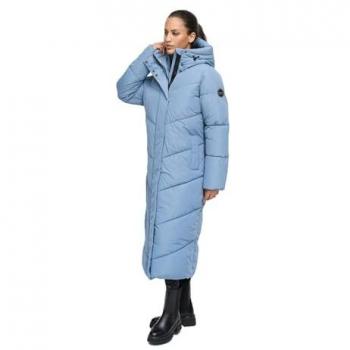 Marikoo Damen Wintermantel Ranjaa XVI – Blau, Größe Large