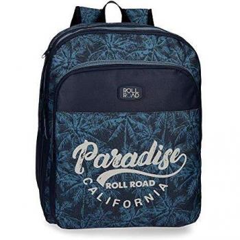 Mochila Escolar Roll Road Palm 42cm con Doble Compartimento