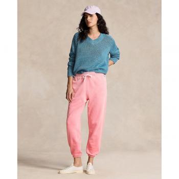 Joggers rosa de mujer Polo Ralph Lauren con cintura de cordón