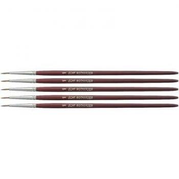 Pinceaux ZAHN Échantillon Rouge – Lot 5