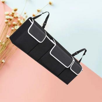 Sac de rangement arrière pour voiture avec bord coloré
