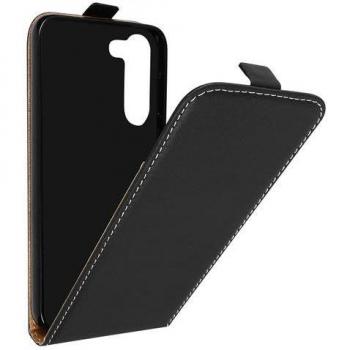 Custodia Avizar Galaxy S23 – protezione in similpelle nera con compartimento per carte e SIM