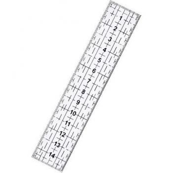 D&D 15cm Acrylic Patchwork Ruler for Knitting and Tailoring