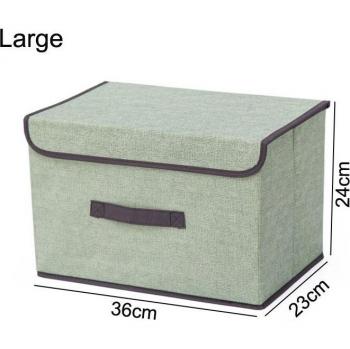 Linen Fabric Storage Box Set