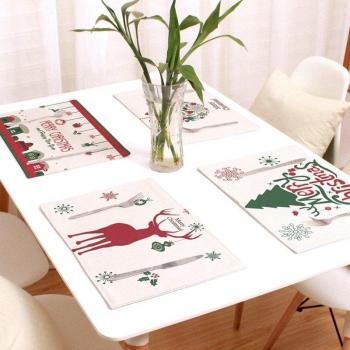 Tapis de table en lin et coton avec isolation