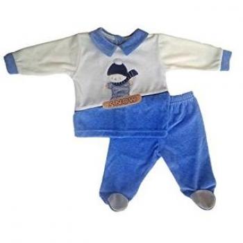 Completo ciniglia 2pz bimbo neonato Le Chicche 3 m