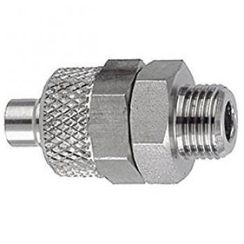 Riegler G 1/8 A Einschraubverschraubung, Schlauch 6/4, Edelstahl 1.4571