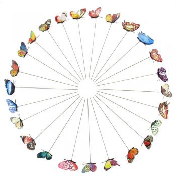 Tiges de Papillons Lumineux pour Vases