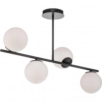Kabo Black 4-Bulb Ceiling Lamp