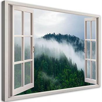 Luce di Neve: Panorama su Tela 90x60