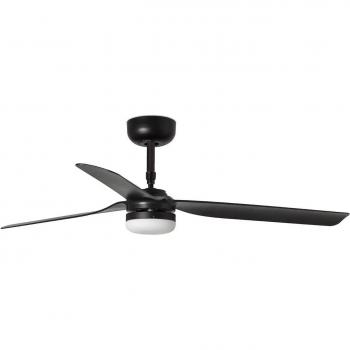 FARO BARCELONA Ventilador con luz negro mate pvc y sintético 130cm