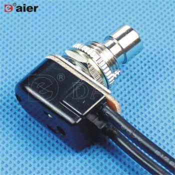 Soft‑Touch Short‑Handle Foot Pedal Switch (SPST), 20×PBS‑24C‑4SW, Wired