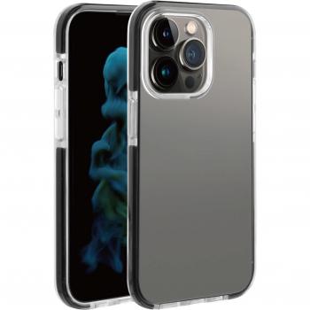 Vivanco Rock Solid mobile phone case (6.7) Cover Black, Transparent (iPhone 14 Pro Max), Smartphone Hülle, Schwarz, Transparent
