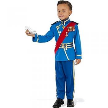 Disfraz de Príncipe para niño, color azul, Talla 3-4 años