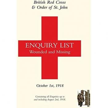 British Red Cross and Order of St John Enquiry List for Wounded and Missing