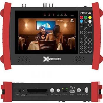 Amiko X-Finder 3 HD DVB-S/S2 + C/T/T2 Satfinder mit integriertem Akku und HDMI