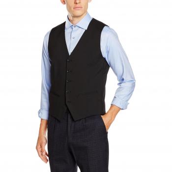 Selected Homme Men's Black V-Neck Vest Size S
