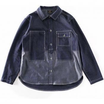 Camisa Multi-Bolsillo de Denim para Hombre