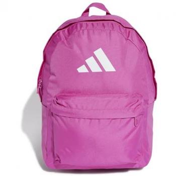 Mochila adidas Classic 3-Bar Logo Semi Lúcido Fucsia