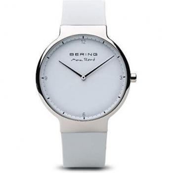 BERING Herren Analog Quarz Uhr mit Silikon Armband