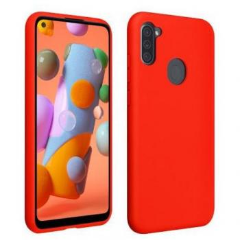 Custodia in silicone per Samsung M11 rossa