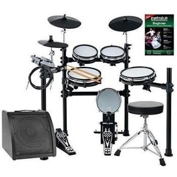 XDrum DD-530 Mesh Heads E-Drum LIVE SET mit Drum-Monitor und Hocker