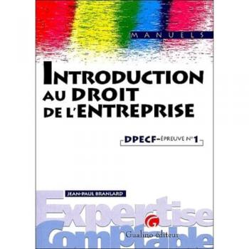 Introduction au droit de l'entreprise : DPECF, épreuve n°1